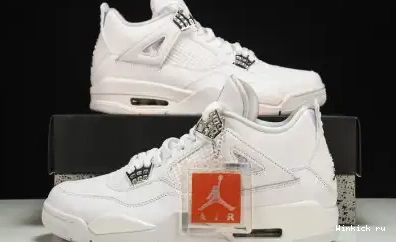 JORDAN AIR RETRO MENS 4 MONEY” WHITE “PURE 0516